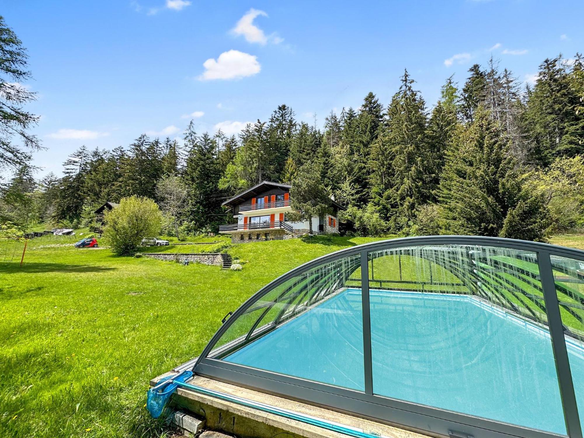 Chalet Familial Les Girolles Aux Portes D'Anzere Arbaz Exterior foto