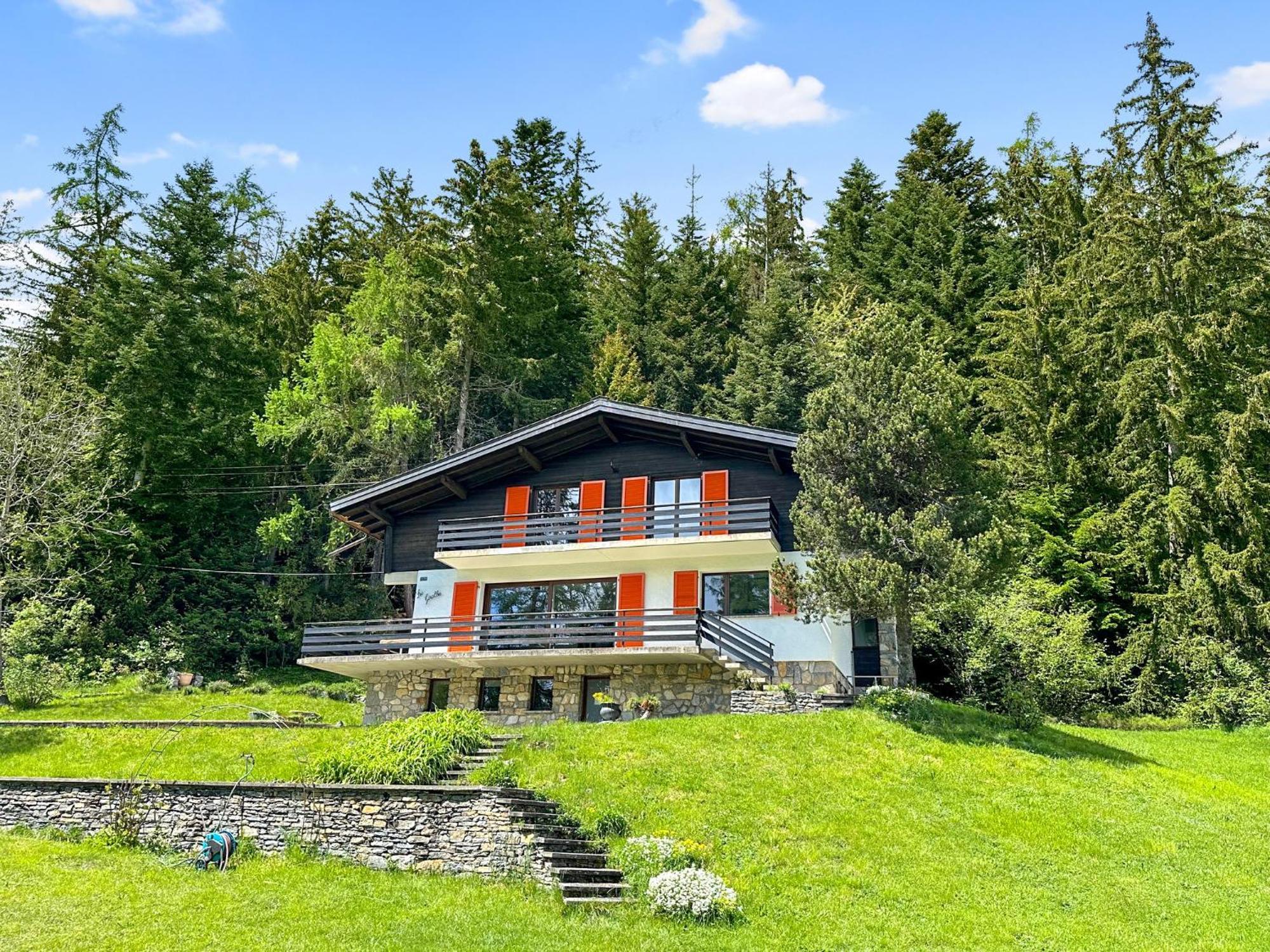 Chalet Familial Les Girolles Aux Portes D'Anzere Arbaz Exterior foto